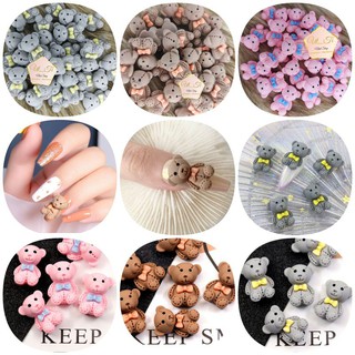 charm gấu nâu,xám,hồng mã 120