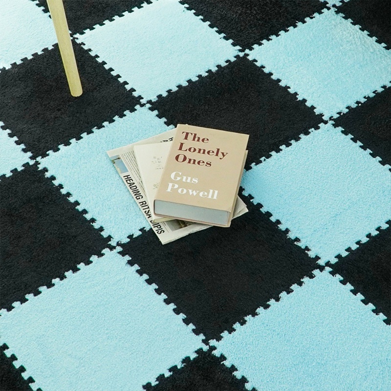 Qq * Thảm Bông Xếp Hình Lót Sàn Bằng Xốp Hình Vuông DIY Khóa Liên Kết Cho Bé