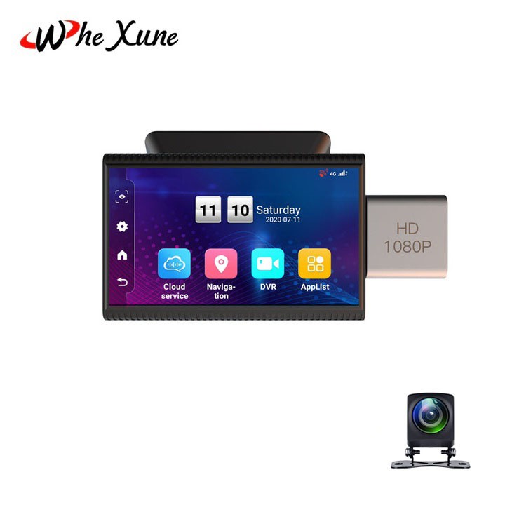 Camera hành trình ô tô, thương hiệu Whexune F8: 4G, Wifi, 3 inch