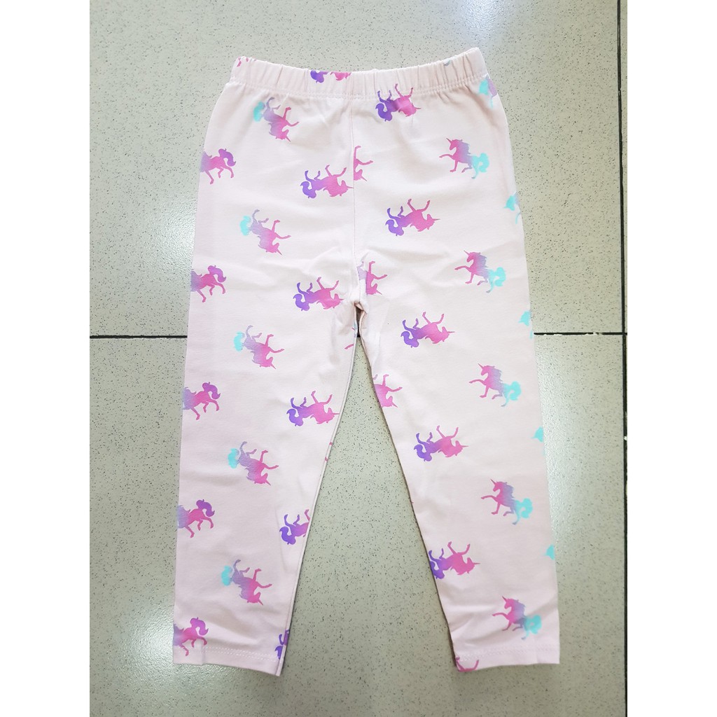 Quần legging dài bé gái in ngựa pony hồng 8-42kg