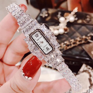 Đồng Hồ Nữ Royal Crown 3612 Chính Hãng Dây Đá Bạc
