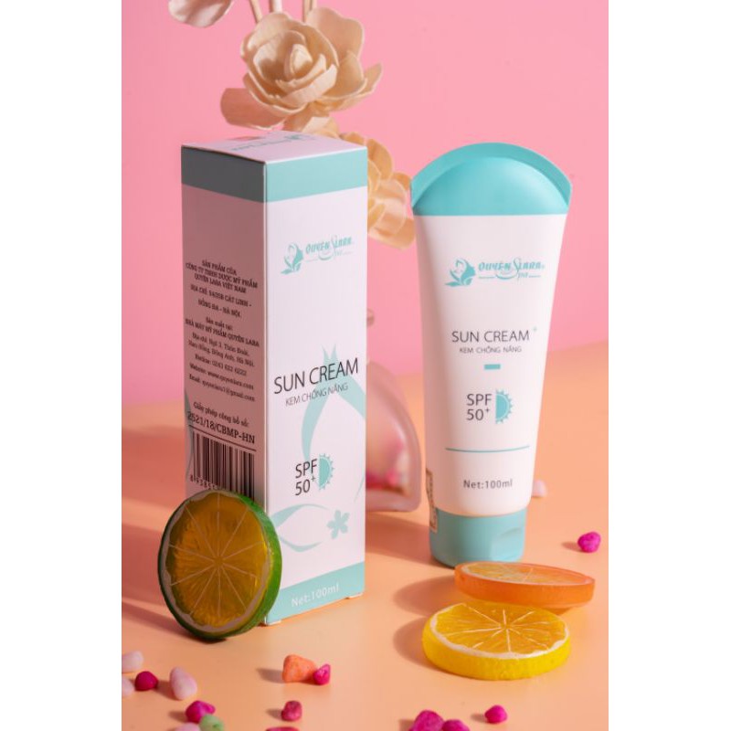 [XẢ KHO] KEM CHỐNG NẮNG SUN CREAM QUYÊN LARA SPF 50 PA + PHÙ HỢP MỌI LOẠI DA , KEM THẨM THẤU NHANH, KHÔNG BẾT DÍNH