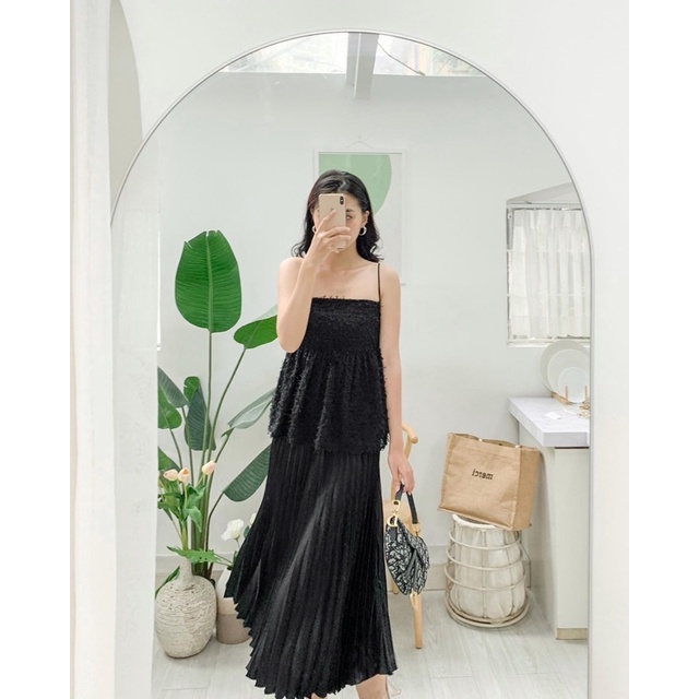 Ceci Cela - Áo Dây Vải Lông Soare