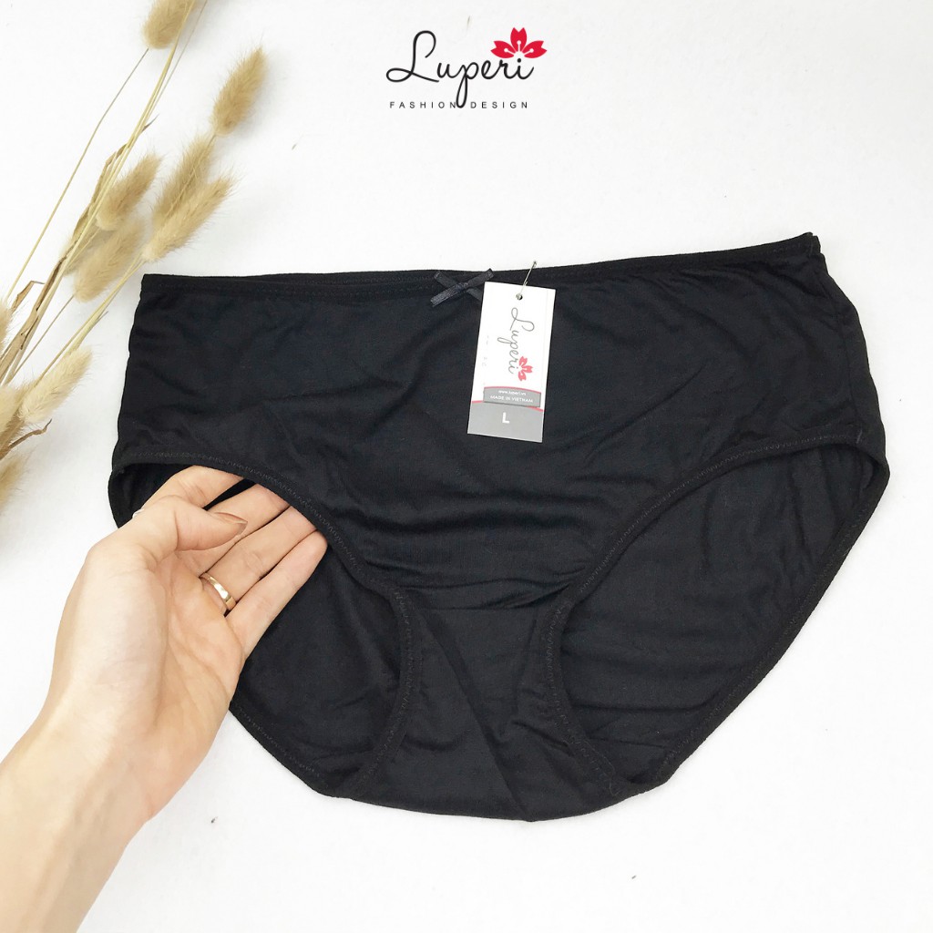 Quần Lót Nữ Cotton Luperi Dáng Bikini Cạp Lưng Cao Vừa Chất Liệu Co Giãn Mềm Mại Thoáng Mát Khử Mùi Kháng Khuẩn SP71