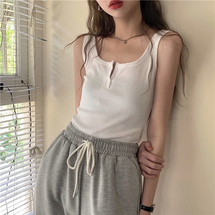 Áo hai dây ôm dáng thời trang mùa hè cho nữ