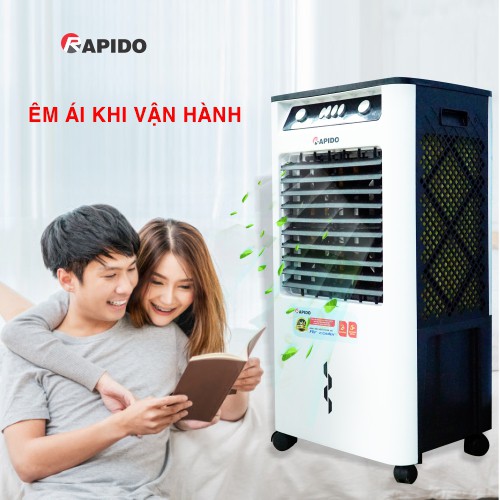 (Giá tốt) Quạt điều hòa làm mát không khí Rapido FRESH 3000M 3000D có bánh xe di chuyển bảo hành chính hãng 2 năm