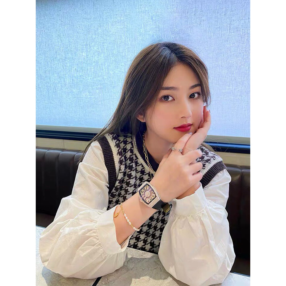 ĐỒNG HỒ NỮ MOBANGTUO 5854 NẠM ĐÁ - SIZE 34MM