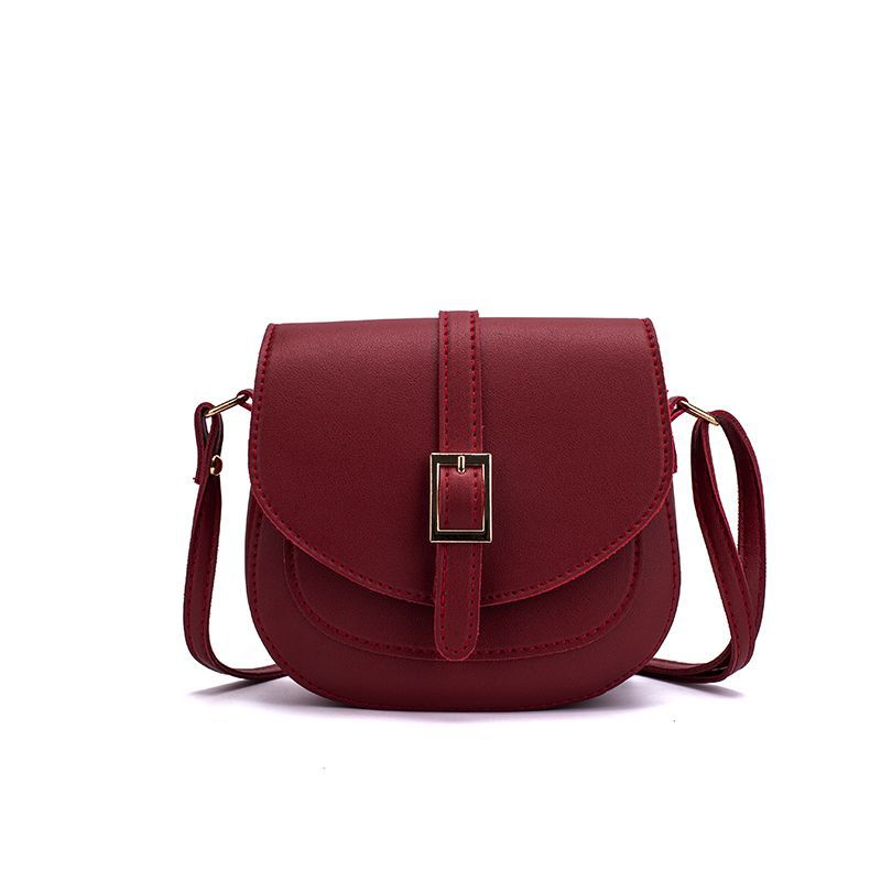 IELGY Túi Đeo Chéo Vai Có Khóa Kiểu Yên Ngựa Thời Trang Hàn Quốc Đơn Giản Dành Cho Bạn Nữ