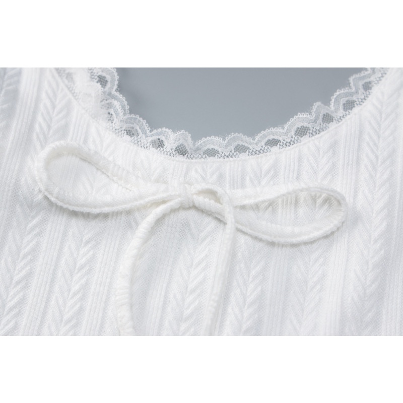 Áo Hai Dây Vải Cotton Phối Ren Thời Trang Mùa Hè