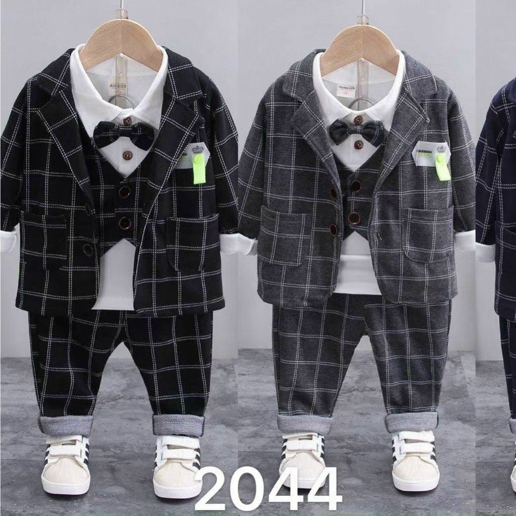 TẾT 2021 Set vest quảng châu cao cấp cho bé trai, chất liệu dạ mịn cực đẹp