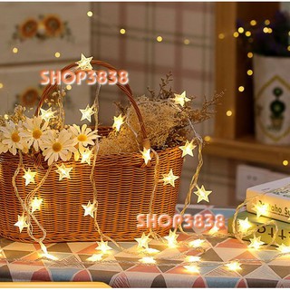 Lựa nguồn dây đèn led ngôi sao dài 6m - 40 bóng