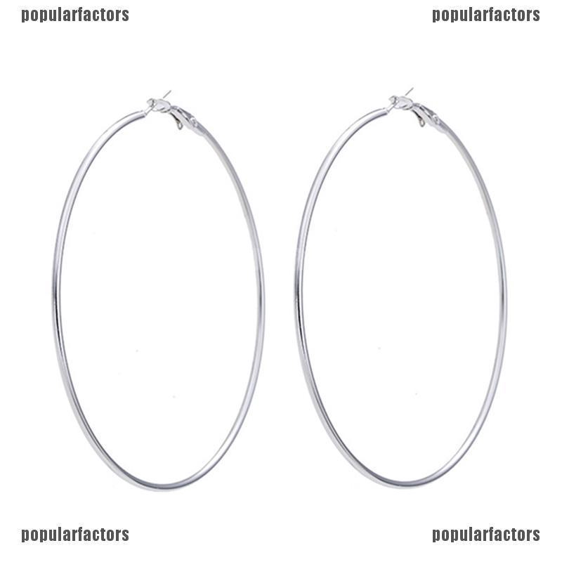 Khuyên Tai Hình Tròn Lớn Độc Đáo Thời Trang Cho Nữ