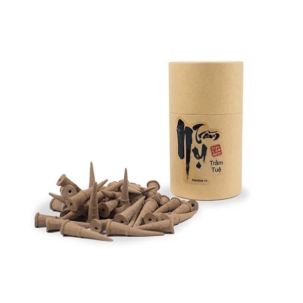 Nụ trầm hương xông nhà hình nón,khói ngược - trầm nụ thư giãn hương thơm Cao cấp từ bột trầm hương tự nhiên - Trong Nhà