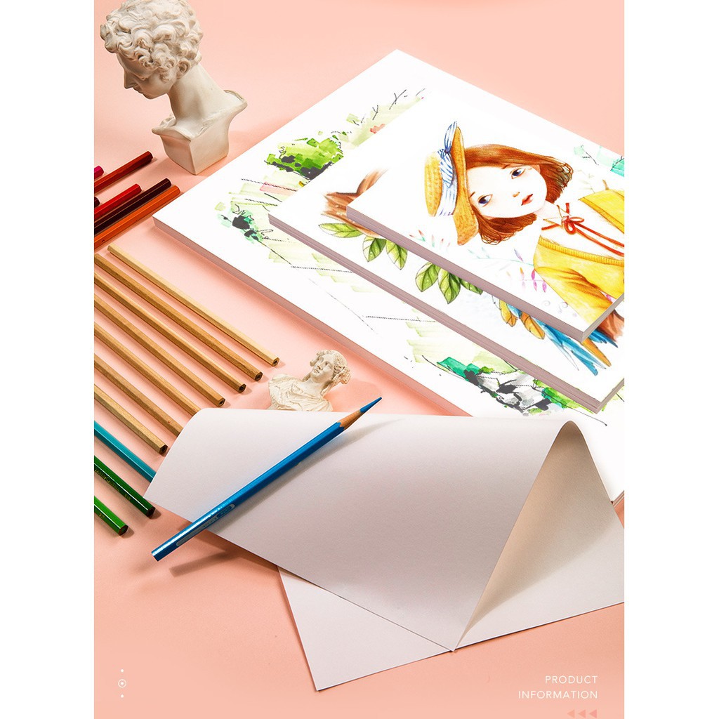 Giấy Roki A4 vẽ chì màu chuyên dụng - Định lượng 200gsm