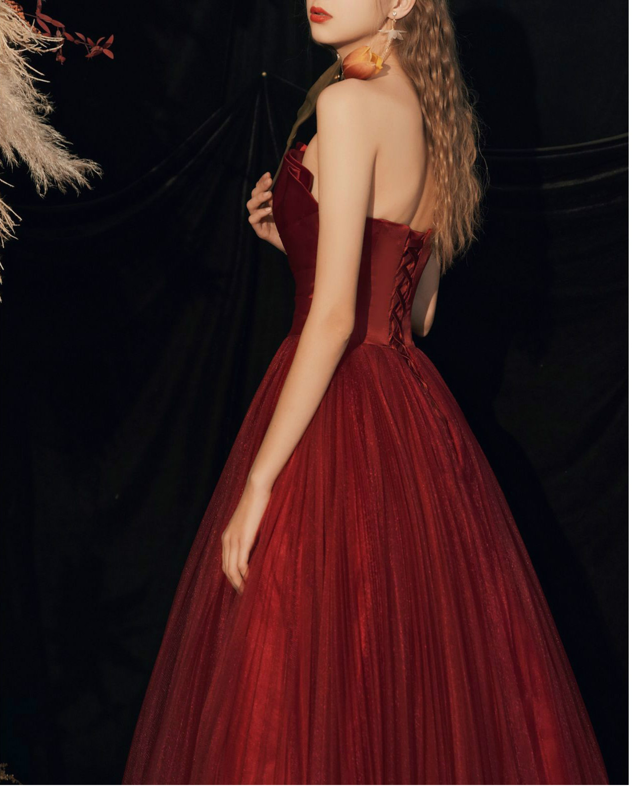 Toast clothing women new style wine red elegant banquet evening dress skirt long slim fashion dress | BigBuy360 - bigbuy360.vn