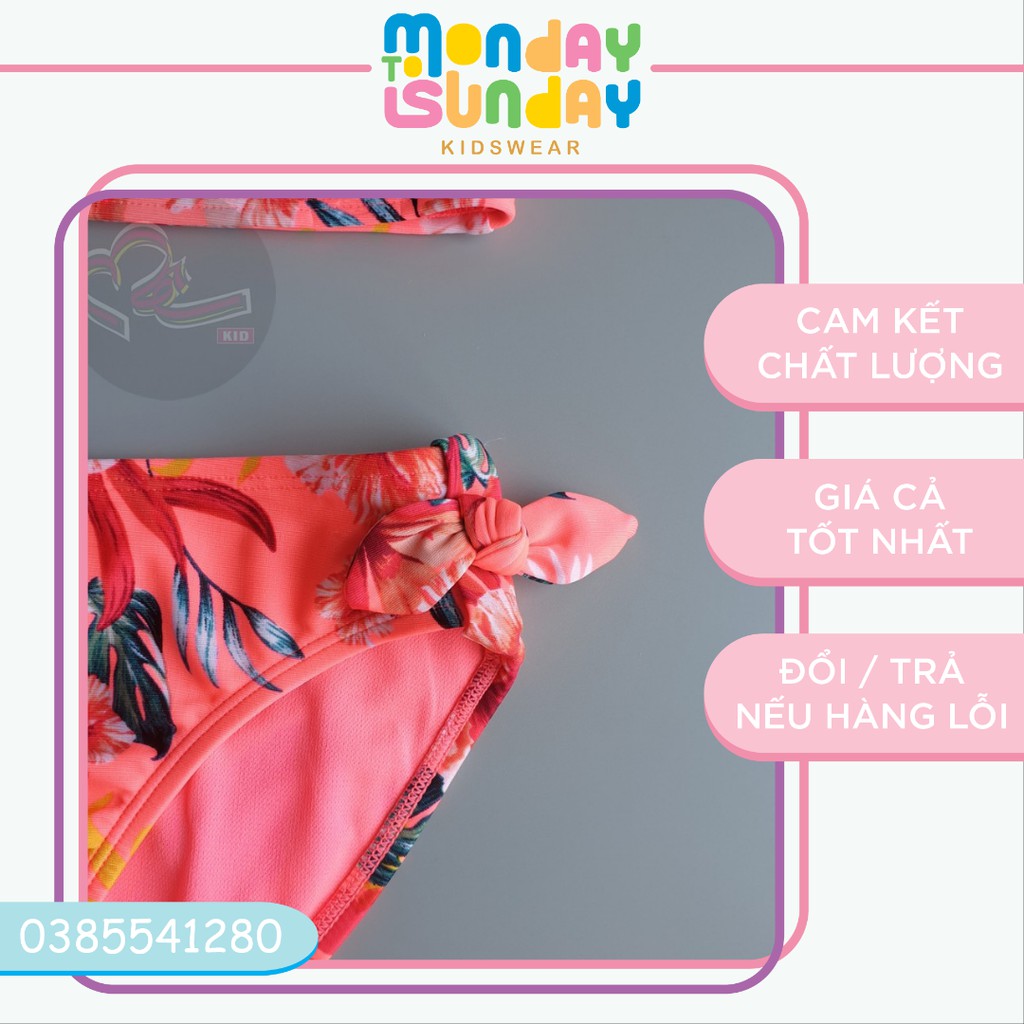 Bộ bơi bé gái hai mảnh hoạ tiết tropical tươi vui hàng VNXK | BigBuy360 - bigbuy360.vn