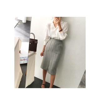 ÁO SƠ MI NỮ CỔ VEST MANGO