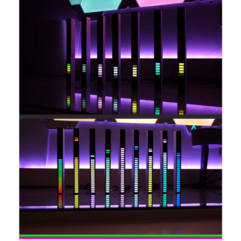 ⭐ Thanh đèn LED cảm ứng theo nhạc, đèn LED RGB nháy theo nhạc - ZIN DECOR | BigBuy360 - bigbuy360.vn