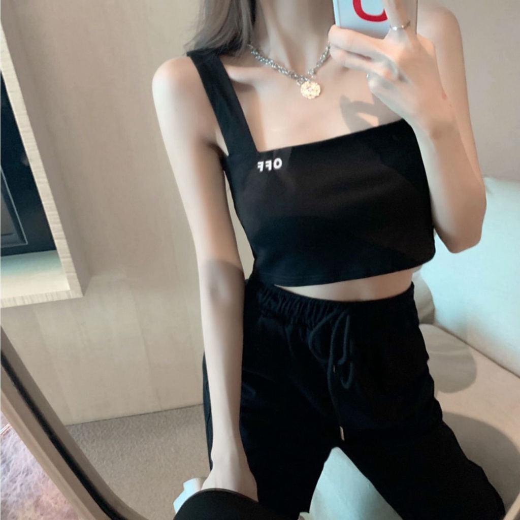 Áo Hai Dây Ngắn Ôm Dáng Thời Trang Dành Cho Nữ