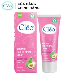 Kem Tẩy Lông Cho Da Nhạy Cảm Cleo Avocado Hair Removal Cream Sensitive