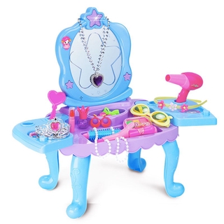 play house bàn trang điểm đồ chơi trẻ em mô phỏng nhà bếp cô gái công chúa hộp bộ 3 tuổi 5