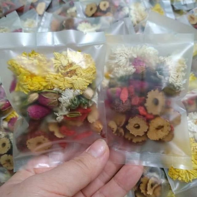 gói trà dưỡng nhan mix hoa