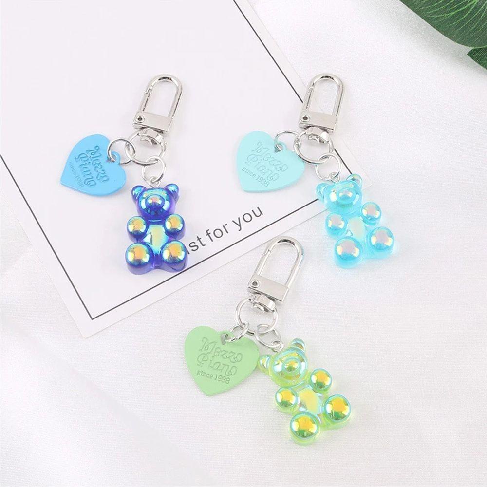 Móc Khóa Hình Gấu Nhiều Màu Sắc Dễ Thương