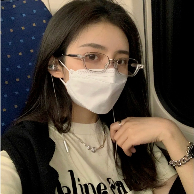 Kính mát gọng kim loại oval siêu nhẹ chống tia UV phong cách Hàn Quốc thời trang dành cho cả nam và nữ