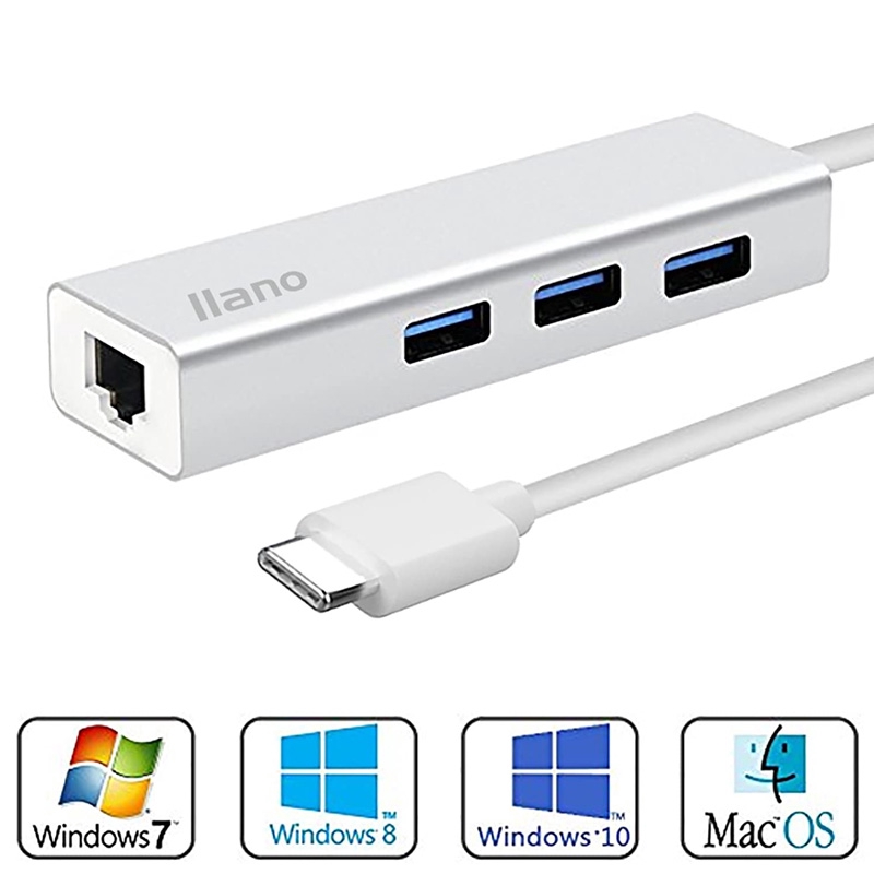 Hub llano Chuyển Đổi Usb 3.0 Sang Cổng LAN RJ45 10/100/1000 Gigabit Cho Máy Tính