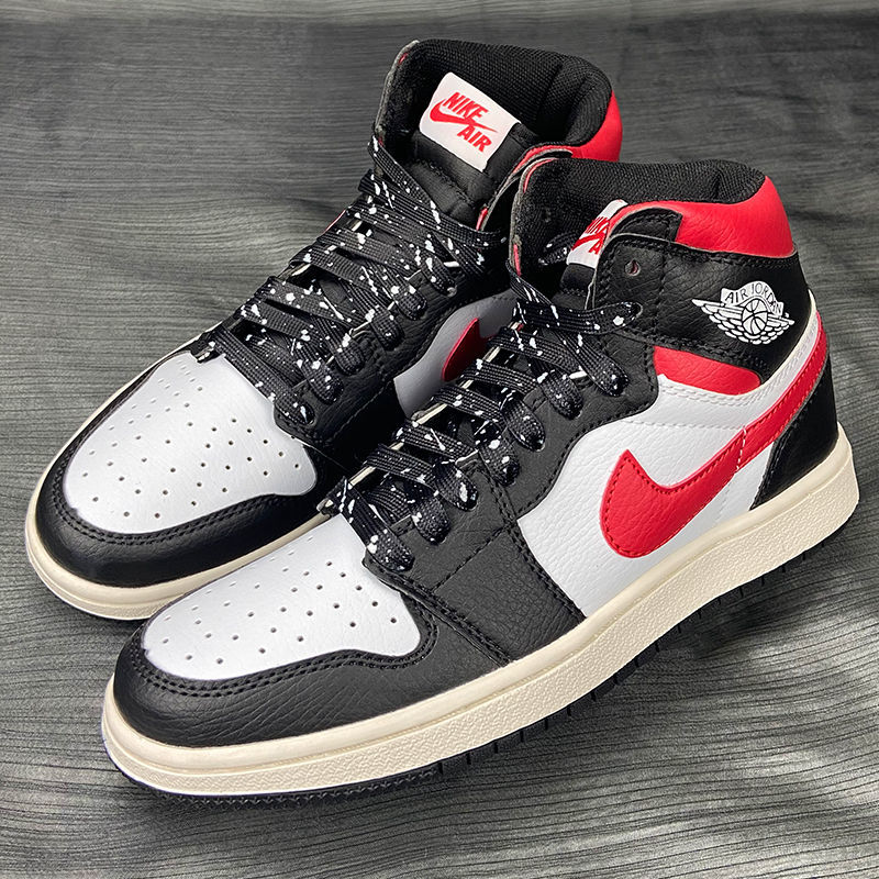 Máy Bay Không Quân AF1 Nguyên Bản 1 Dây Buộc Giày Vải Canvas Màu Trắng Đen aj1 Thời Trang