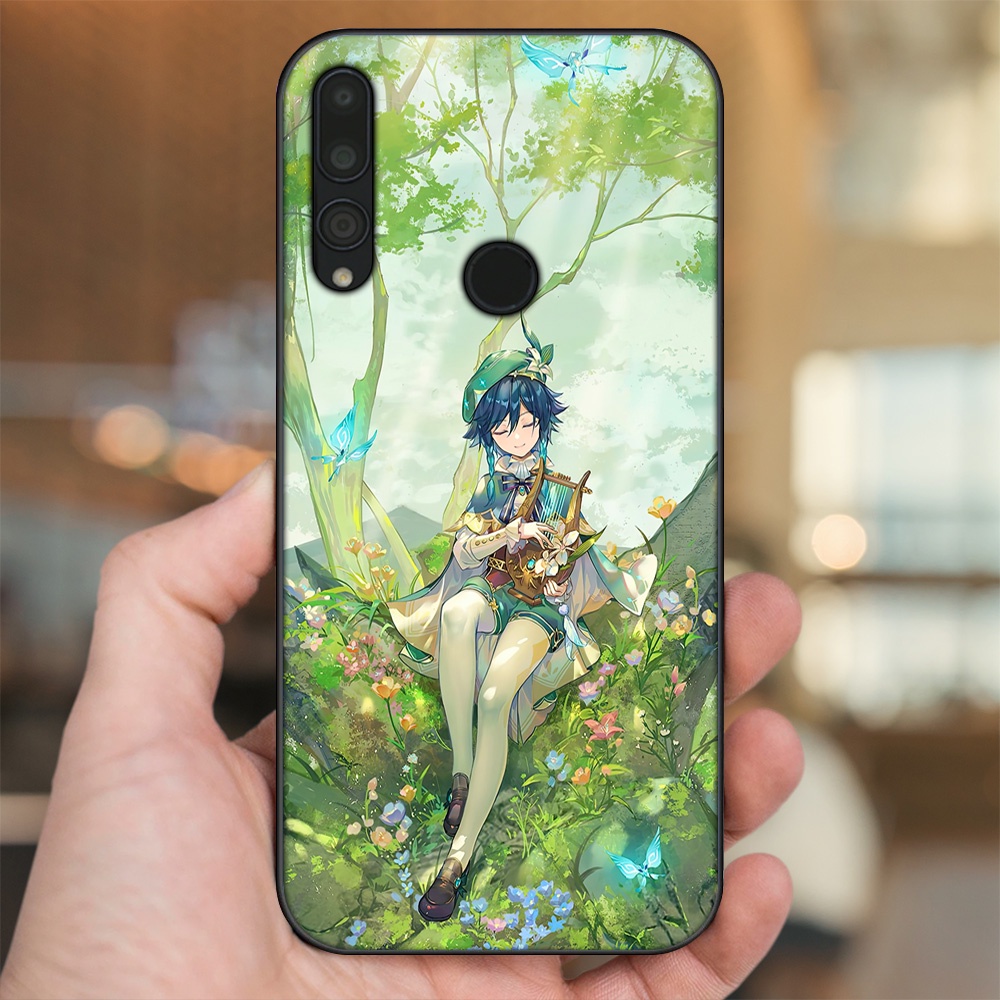 Ốp lưng Huawei Y9 Prime 2019 viền đen in hình Venti Genshin Impact
