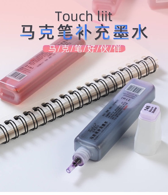 Mực Touchliit 6 cho bút dạ/ bút marker Touch Liit 6 21ml có nhiều mã, ảnh thật ảnh số 2