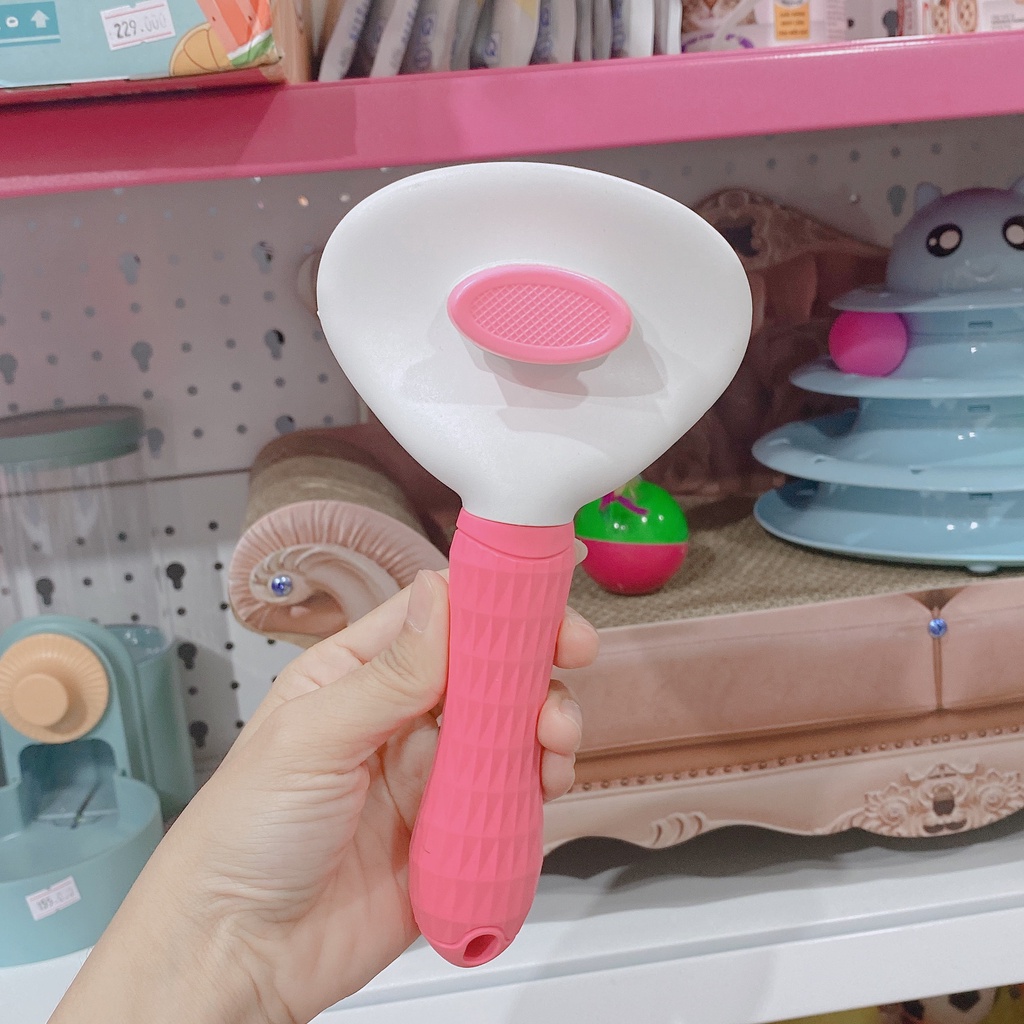 lược lấy lông cao cấp cho chó mèo PAKEWAY có nút bấm
