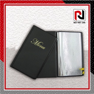 Menu Simili Có Sẵn Màu Đen, Kích thước 15x26.5cm