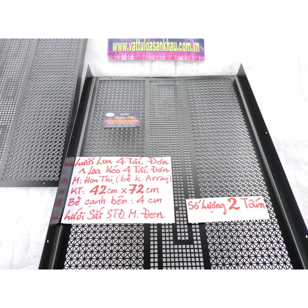 Lưới loa 4 tấc 42cm x 72cm 2 tấm Audio Châu Gia