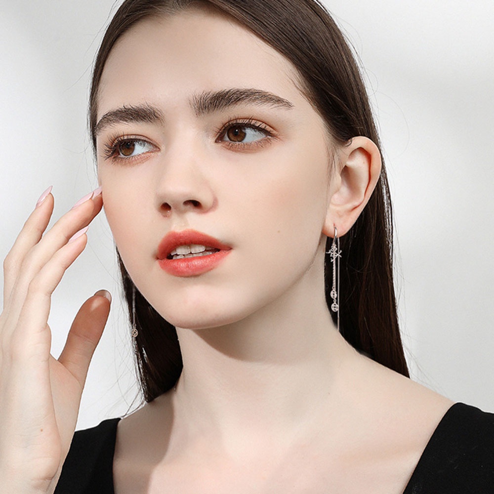 ★★★1 Cặp Bông Tai Tua Rua Bằng Đồng Thời Trang Nữ