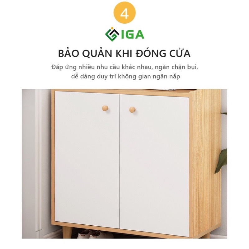 tủ giày đa năng , tủ giày gỗ 2 cánh GP170.31
