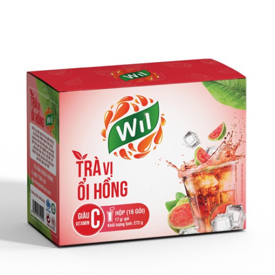 Trà ổi hồng hòa tan Wil - Hôp 272g