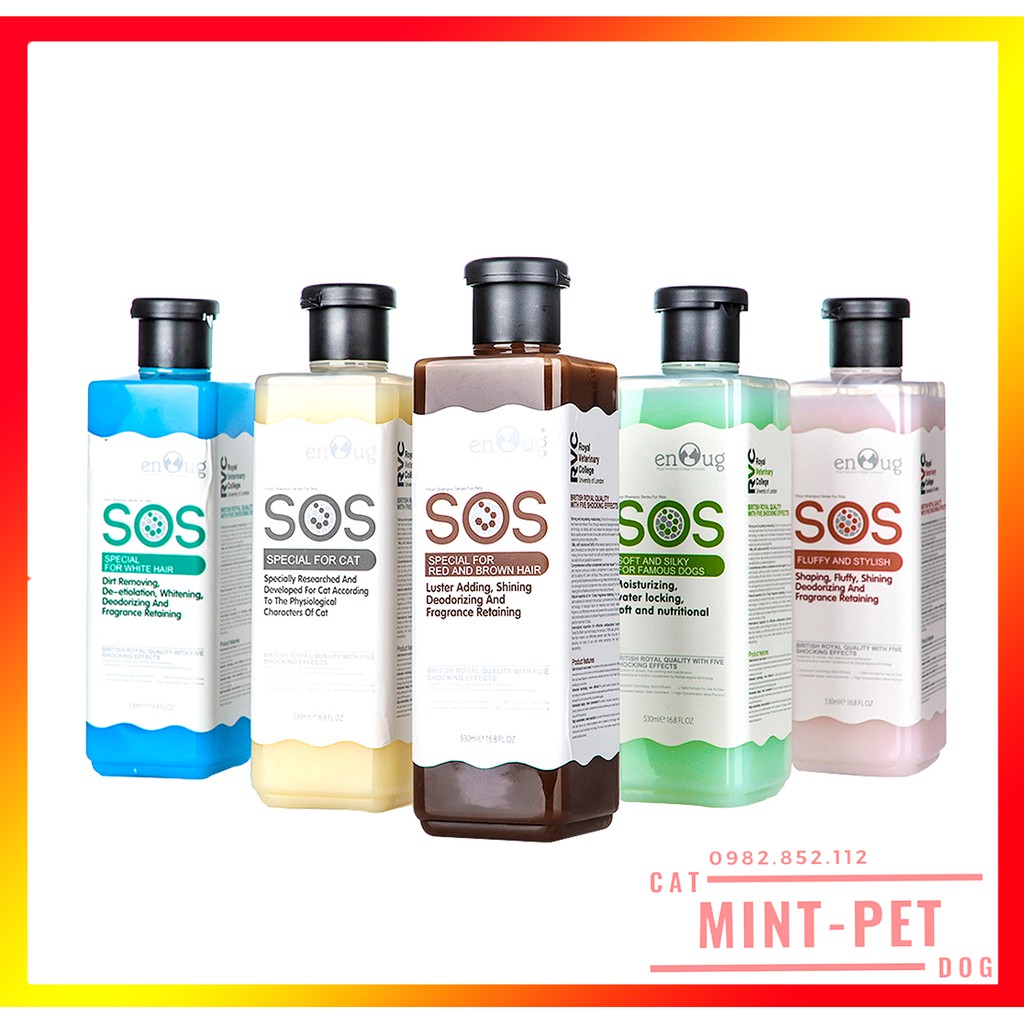 Sữa Tắm SOS Cho Chó Mèo 530 ml Giá Rẻ #MintPet