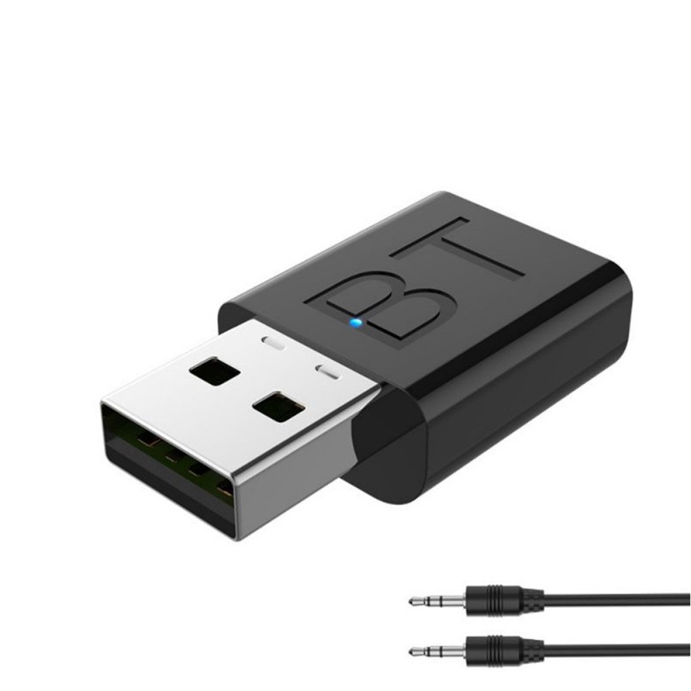Thiết bị truyền/nhận âm thanh bluetooth 5.0 2 trong 1 tiện dụng cho loa xe hơi/máy tính/TV