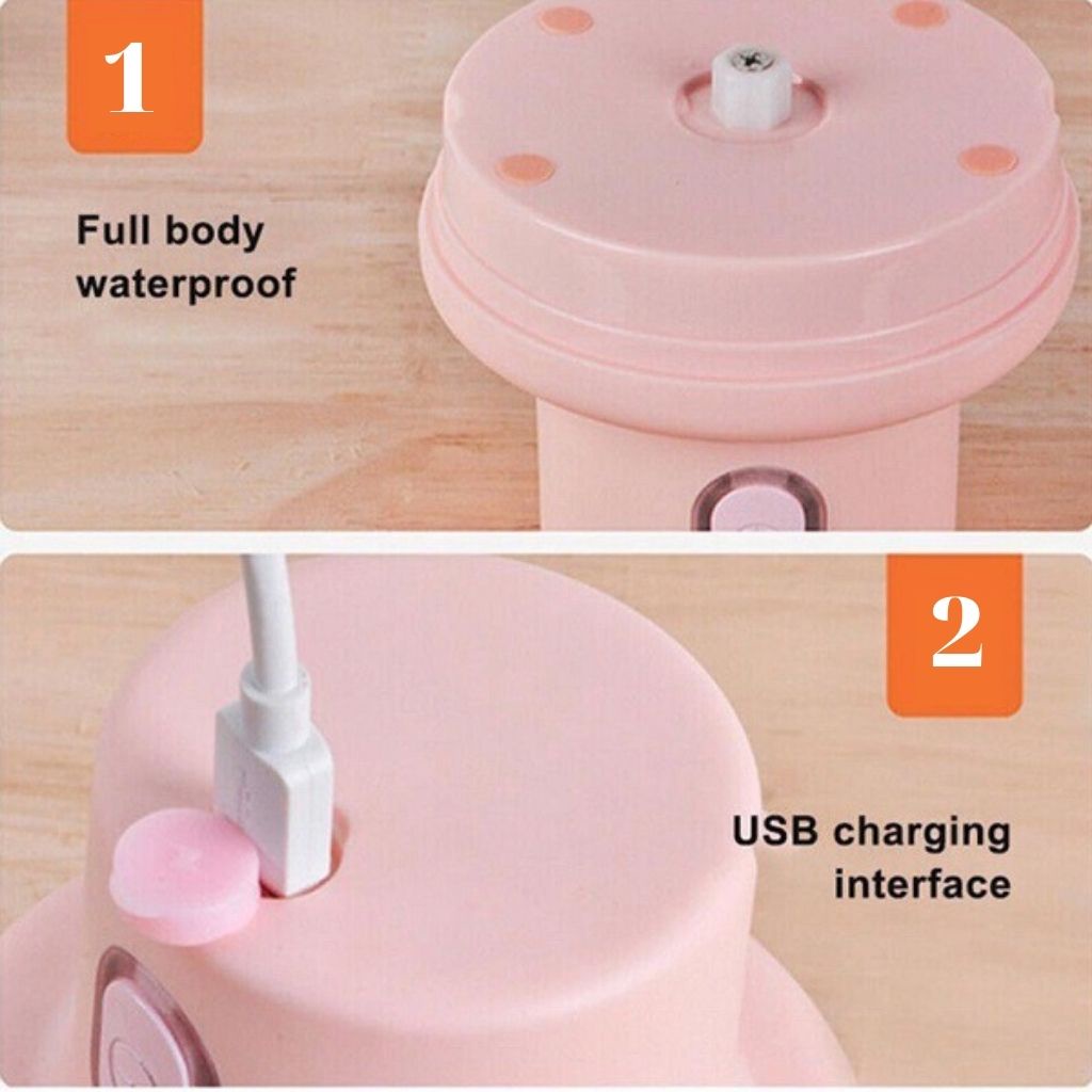 Máy xay tỏi ớt mini cầm tay đa năng dung tích 250ml hàng chính hãng, lực nghiền mạnh với 3 lưỡi dao thép không gỉ