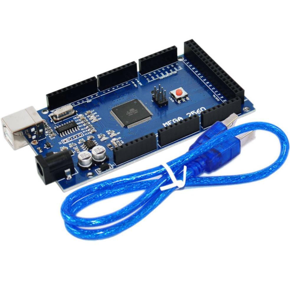 Kít học tập, KIT Arduino Mega2560 CH340 (Tặng Cáp USB A-B kết nối với máy tính), mạch arduino 2560 CH340