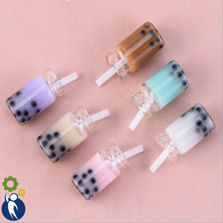 Mô hình mini trang trí, Ly Trà Sữa 0.9x2.3cm (không móc)