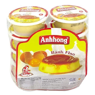 E - Lốc 10 Hũ Bánh Flan Ánh Hồng 54G