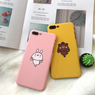 ỐP IPHONE  6 6s 7 8 Plus 6Plus X XS GẤU BROWN và THỎ CONY