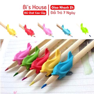 combo 10 cá - Định vị cầm bút hình cá giúp bé cầm bút đúng cách
