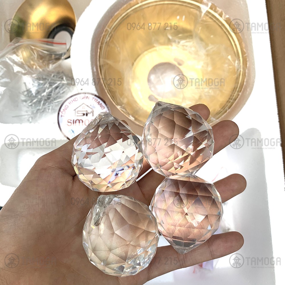 Đèn quạt trần đèn chùm, quạt trần có đèn trang trí phòng khách TAMOGA DQ 8018 + Tặng điều khiển từ xa | BigBuy360 - bigbuy360.vn