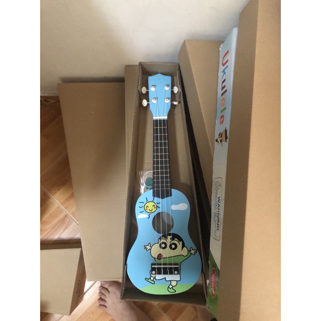 Đàn Ukulele Soprano 4 dây họa tiết Kitty nơ hồng - HÀNG CÓ SẴN