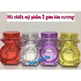 Combo 50 Hũ chiết mỹ phẩm 5g kim cương