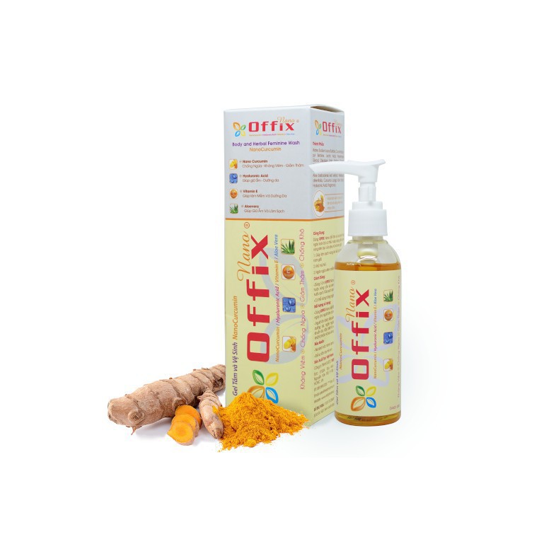 Vệ Sinh Phụ Nữ OFFIX Nano 180 ml (Nano Curcumin)